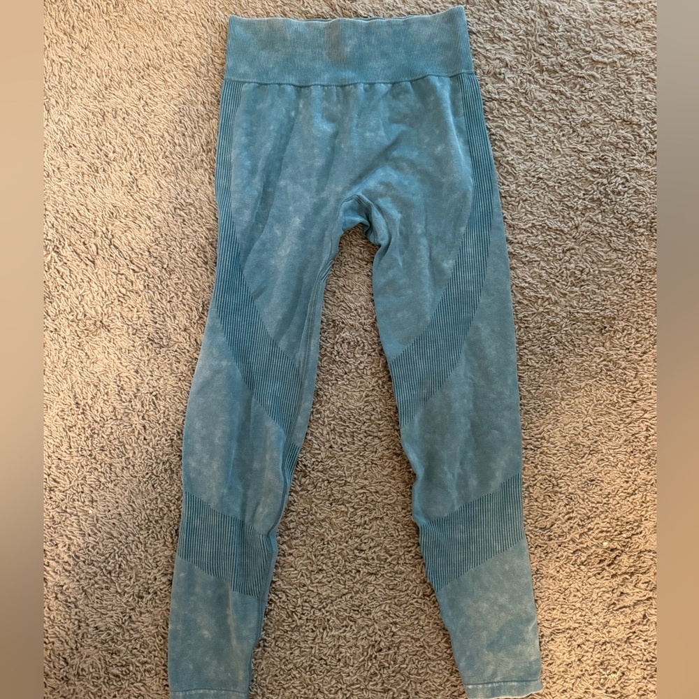 Victoria's Secret PINK Seamless Tie Dye Blue Leggings